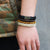 4pcs/set Multi-color Punk  Alloy Rope Bracelets