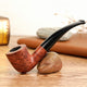 Wood Bent Smoke Tobacco Dis-mountable Pipe