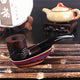 Wood Bent Smoke Tobacco Dis-mountable Pipe