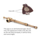 2 in 1 Traditional Vintage Brass Smoke Pipe