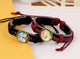 Round Charm Hand Woven Bracelets