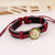 Round Charm Hand Woven Bracelets