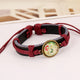 Round Charm Hand Woven Bracelets
