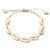 Boho Ocean Beach Hemp Macrame Shell Bracelet