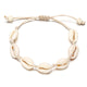 Boho Ocean Beach Hemp Macrame Shell Bracelet