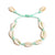 Boho Ocean Beach Hemp Macrame Shell Bracelet
