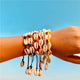 Boho Ocean Beach Hemp Macrame Shell Bracelet