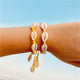 Boho Ocean Beach Hemp Macrame Shell Bracelet