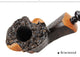 Briar Wood Tobacco Bent Mouthpiece Pipe