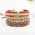 4pcs/set Multi-color Punk  Alloy Rope Bracelets
