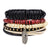 4pcs/set Multi-color Punk  Alloy Rope Bracelets