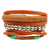 4pcs/set Multi-color Punk  Alloy Rope Bracelets