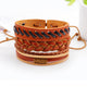 4pcs/set Multi-color Punk  Alloy Rope Bracelets