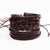 4pcs/set Multi-color Punk  Alloy Rope Bracelets