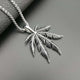 2 Color Hemp Leaf Pendant